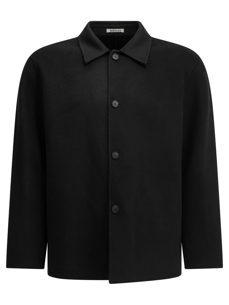 Auralee Auralee Melton Overshirt Jacket - World Class Fashion