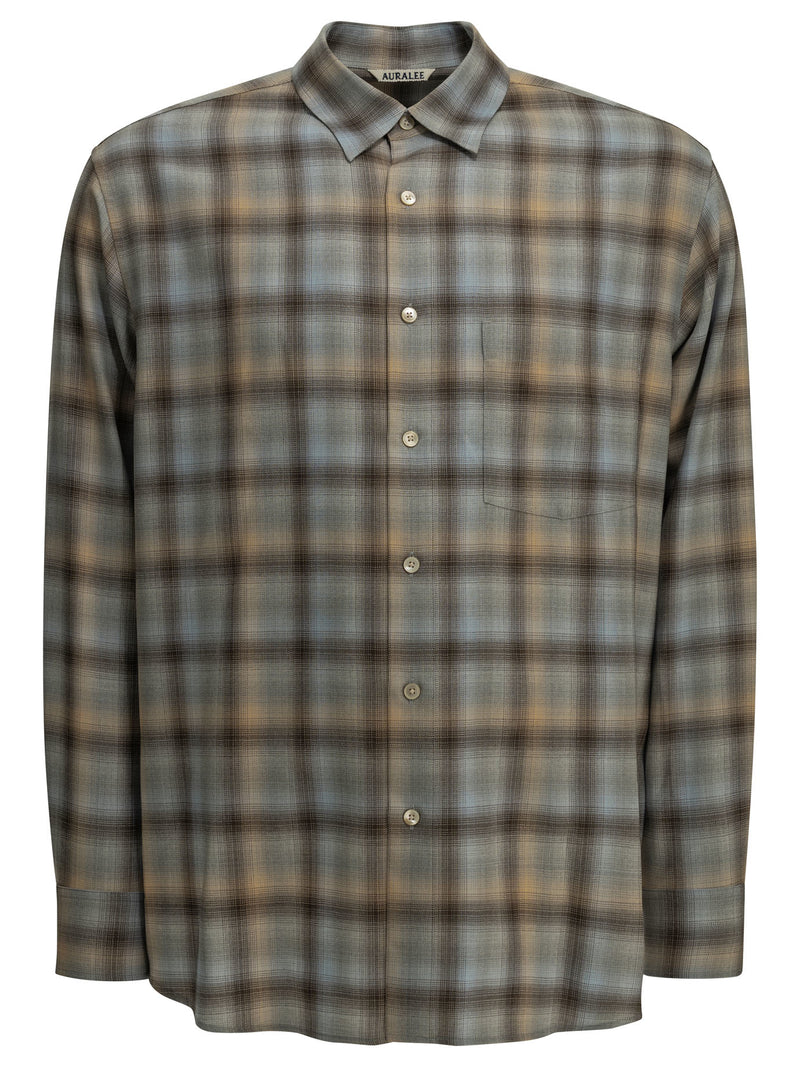 Auralee Auralee Casual Wool Shirt - World Class Fashion