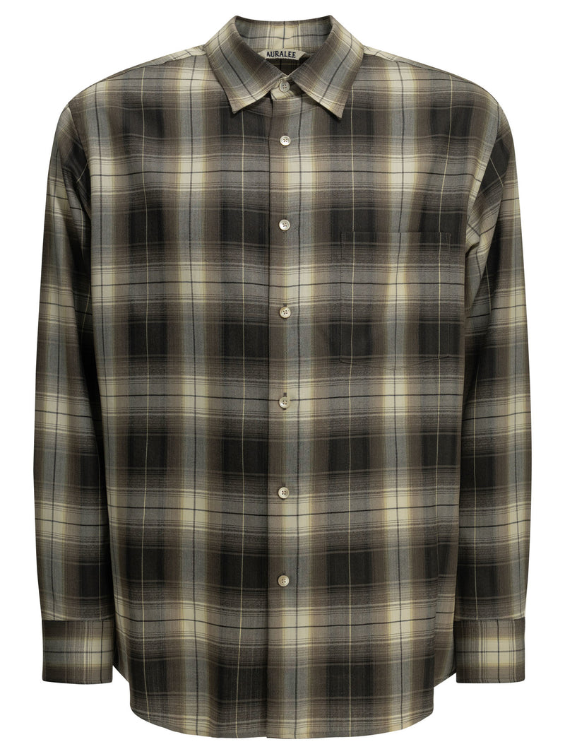 Auralee Auralee Casual Wool Shirt - World Class Fashion