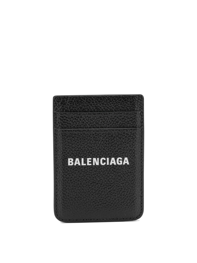 Balenciaga Balenciaga Cash Magnetic Card Holder Black - World Class Fashion