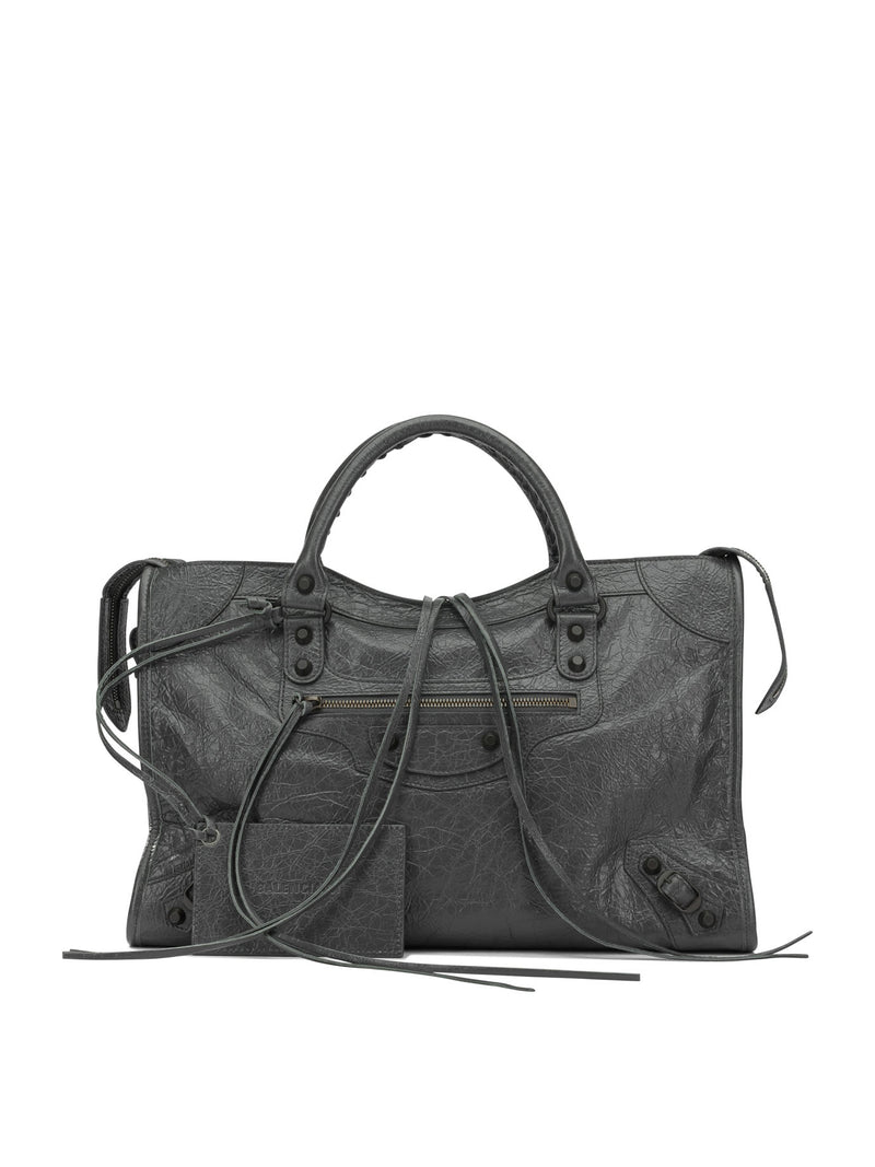 Balenciaga Balenciaga Le City Medium Shoulder Bag Grey - World Class Fashion
