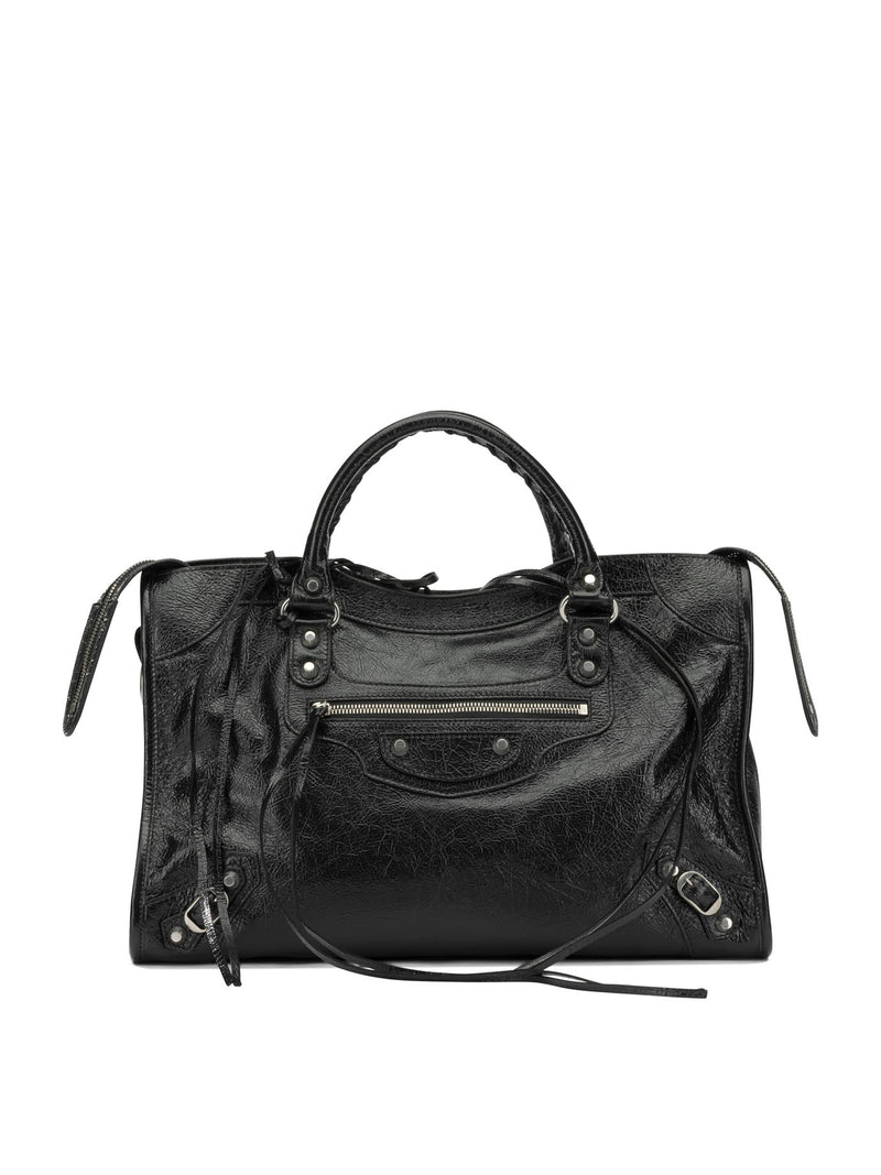 Balenciaga Balenciaga Le City Medium Shoulder Bag Black - World Class Fashion