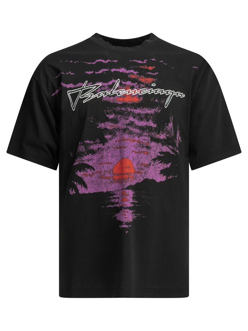 Balenciaga Balenciaga Dream Crewneck T-shirt Black - World Class Fashion