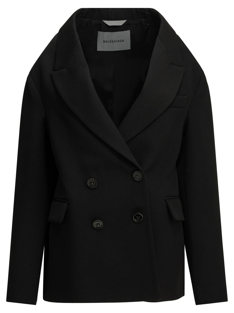 Balenciaga Balenciaga Stola Blazer Black Women - World Class Fashion