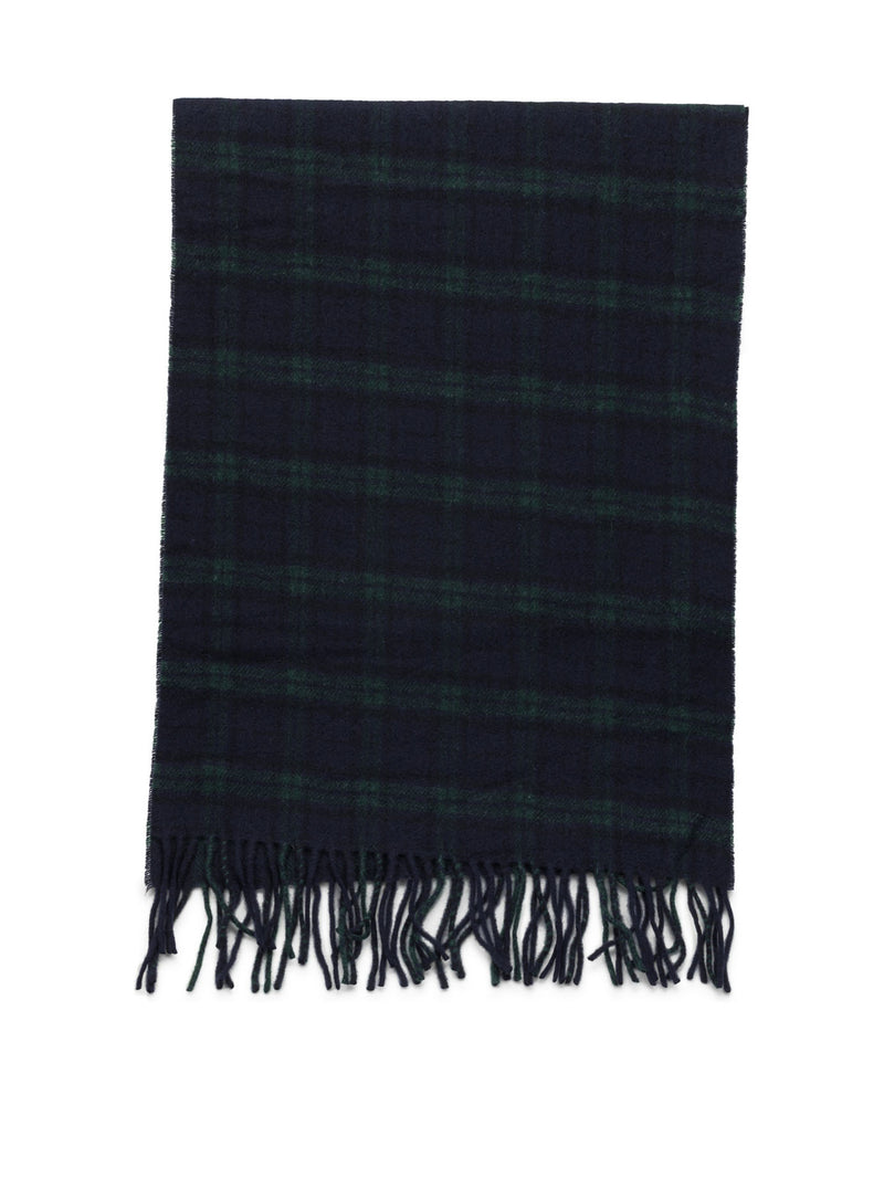 Baracuta Baracuta Wool Blend Scarf Blue Men - World Class Fashion