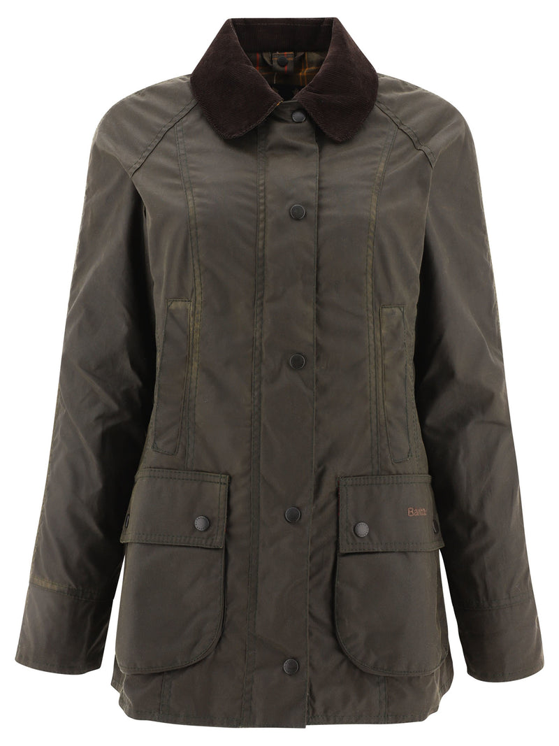 Barbour Barbour Beadnell Waxed Jacket Green Women - World Class Fashion