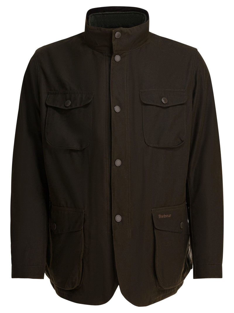 Barbour Barbour Ogston Wax Quilted Jacket Green - World Class Fashion