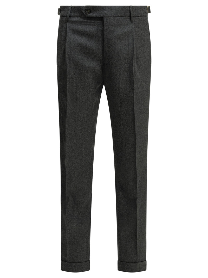 Berwich Berwich Virgin Wool Trousers Grey Men - World Class Fashion