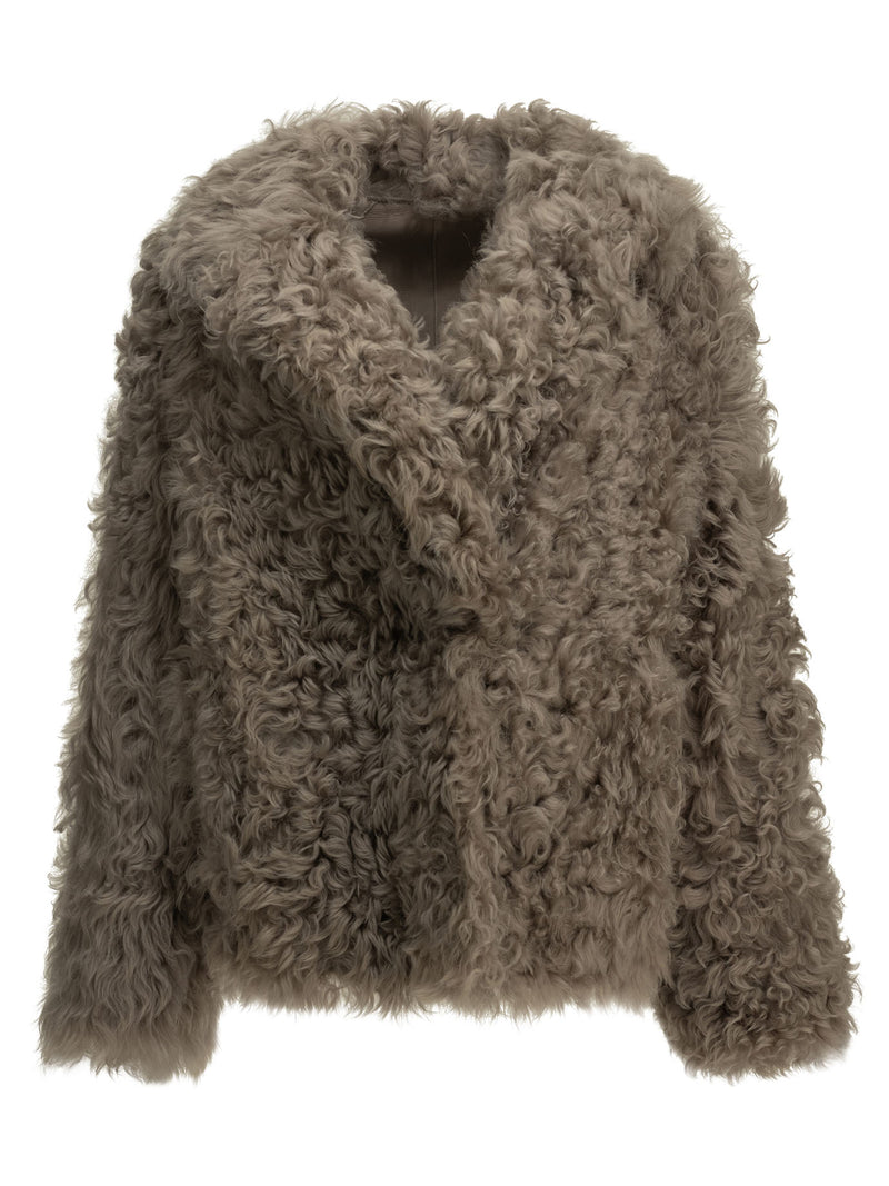 Blancha Blancha Sheep Leather Jacket Beige Women - World Class Fashion