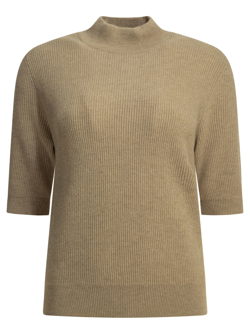 Brunello Cucinelli Brunello Cucinelli Cashmere Turtleneck Sweater Beige - World Class Fashion