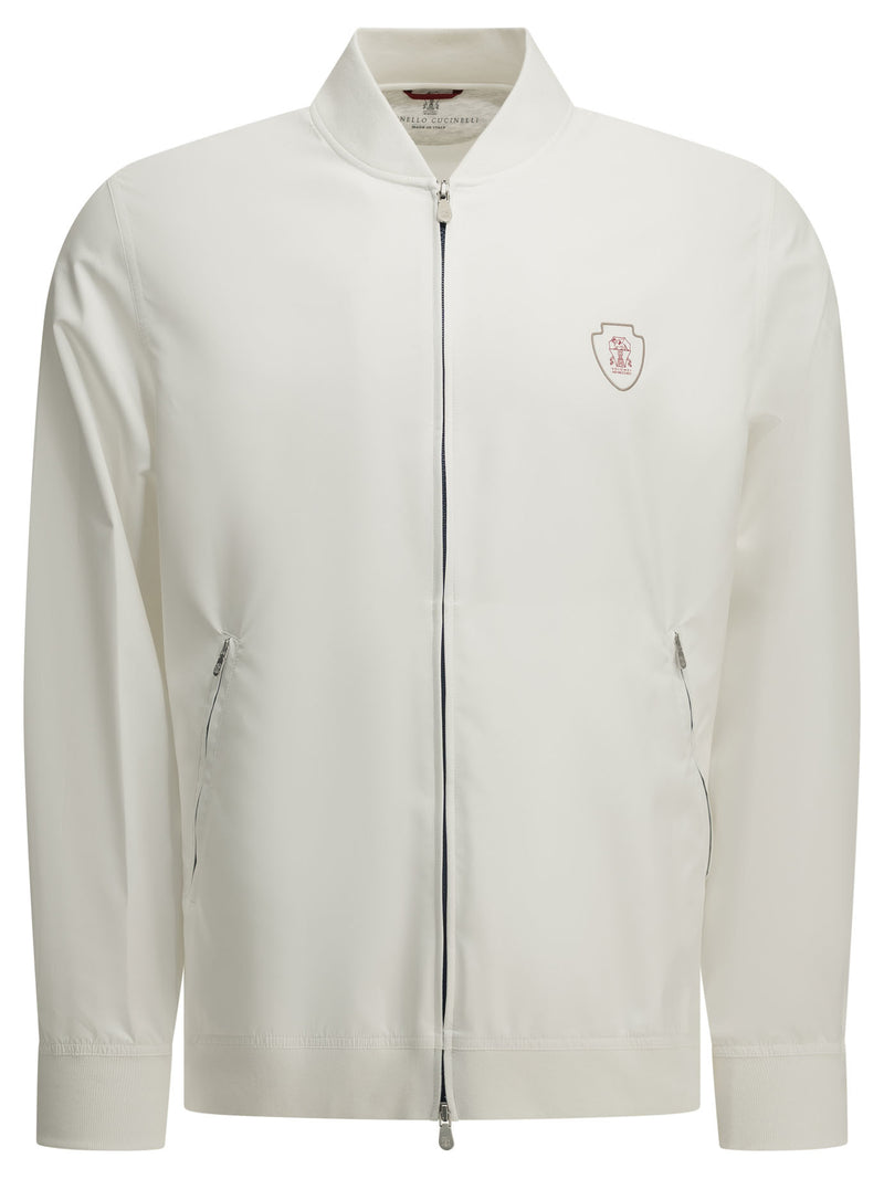 Brunello Cucinelli Brunello Cucinelli Zip-up Sweatshirt White Men - World Class Fashion