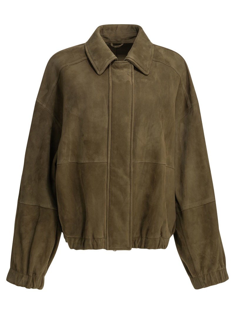 Brunello Cucinelli Brunello Cucinelli Couture Leather Jacket Green - World Class Fashion