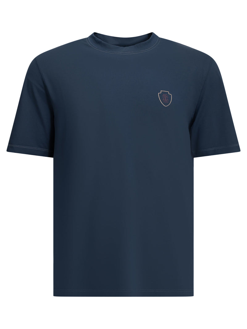 Brunello Cucinelli Brunello Cucinelli Crewneck T-shirt Blue Men - World Class Fashion