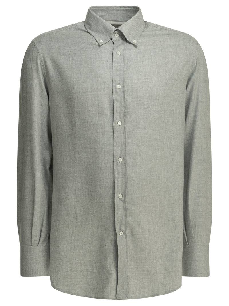 Brunello Cucinelli Brunello Cucinelli Casual Cotton Flannel Shirt - World Class Fashion