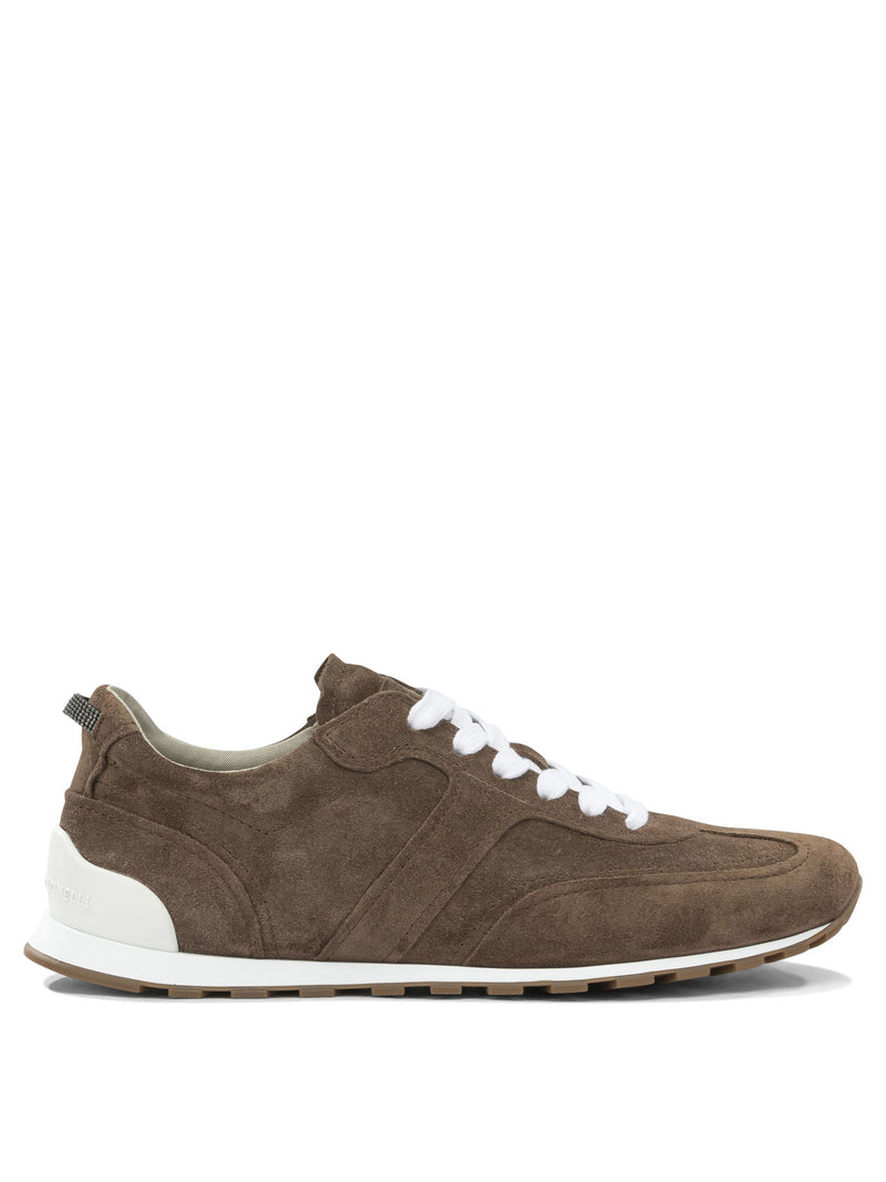 Brunello Cucinelli Brunello Cucinelli Shiny Loops Low-top Sneakers Brown - World Class Fashion