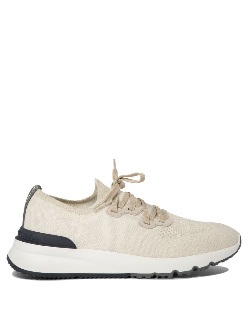 Brunello Cucinelli Brunello Cucinelli Low-top Cotton Knit Sneakers - World Class Fashion