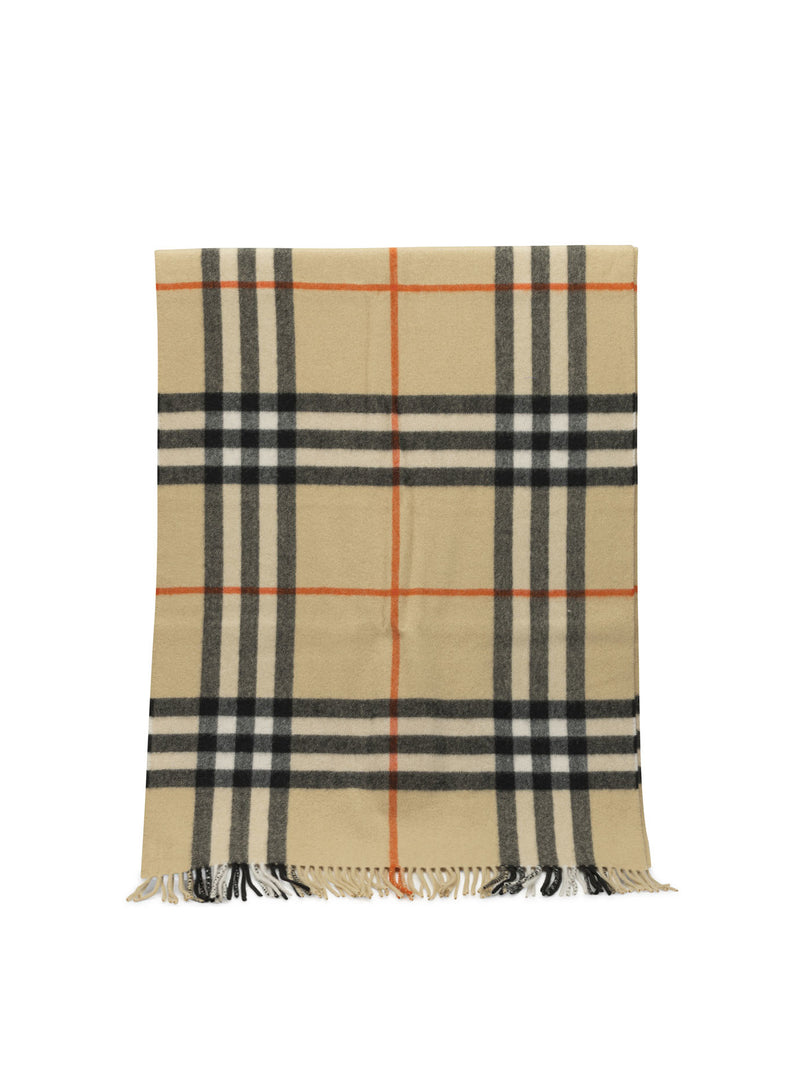 Burberry Burberry Check Fringed Scarf - World Class Fashion