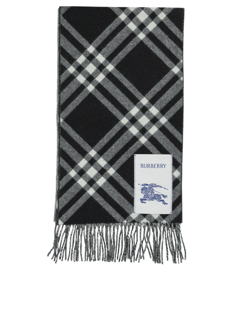 Burberry Burberry Check Fringed Scarf - World Class Fashion