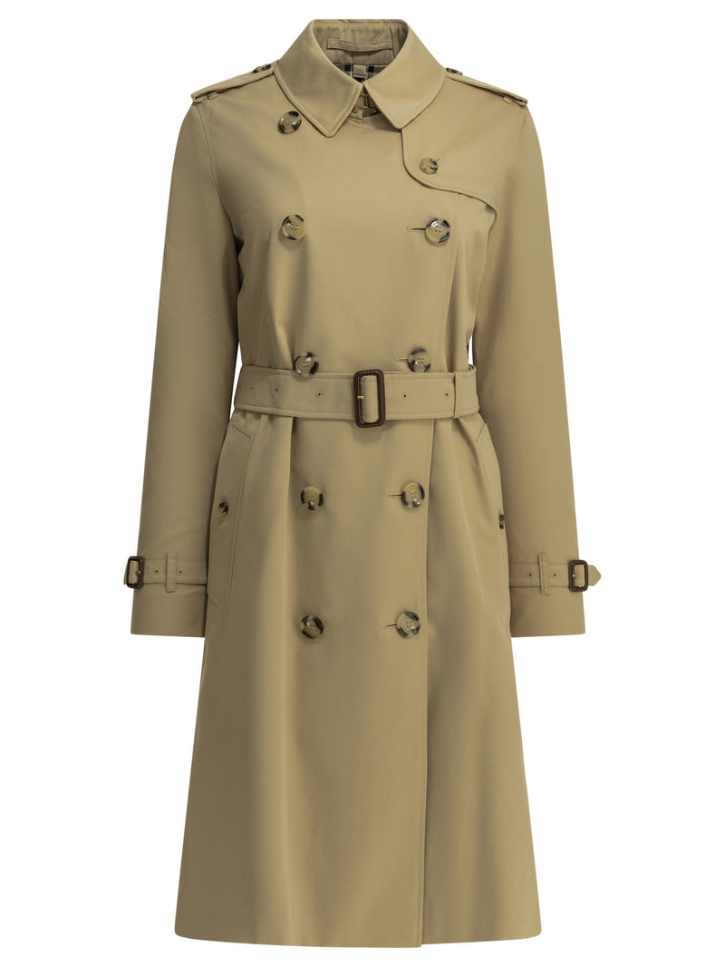 Burberry Burberry Heritage Kensington Trench Coat Beige - World Class Fashion