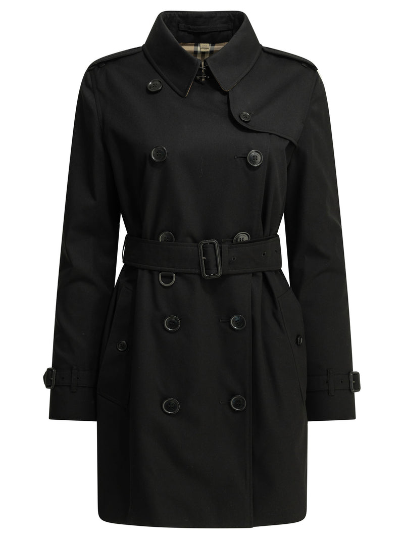 Burberry Burberry Heritage Kensington Trench Coat Black - World Class Fashion