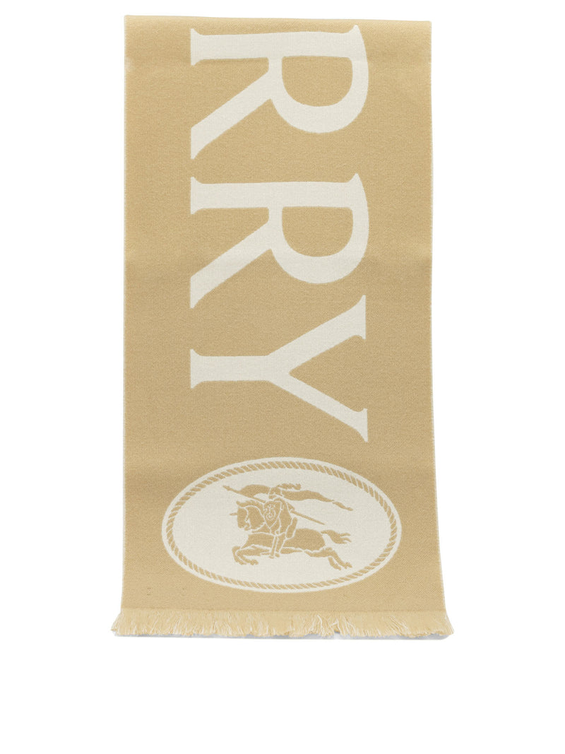 Burberry Burberry Ekd Fringed Scarf Beige Women - World Class Fashion