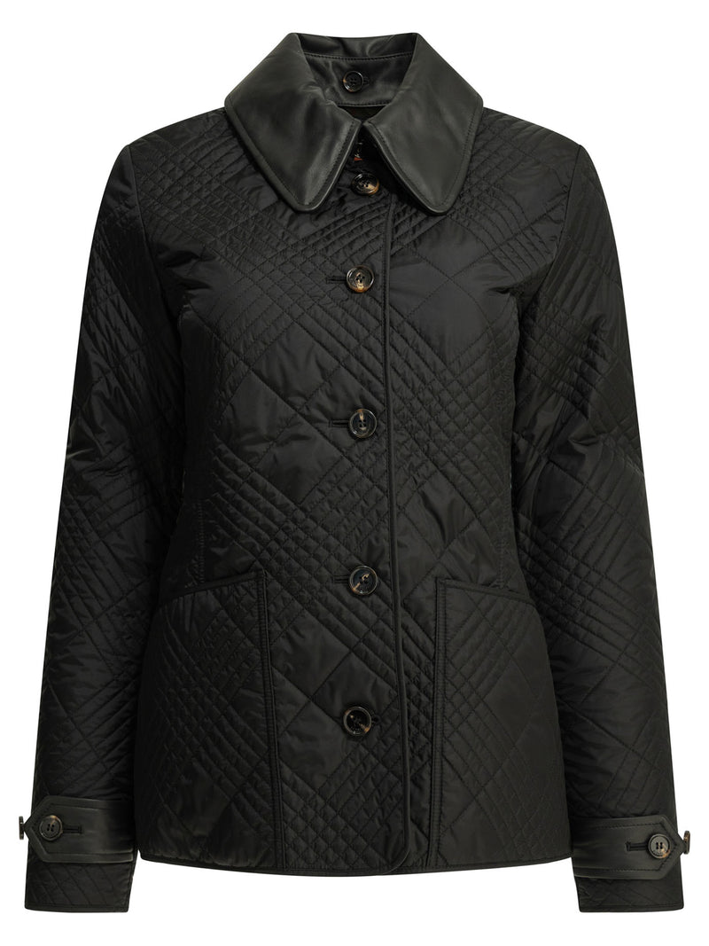 Burberry Burberry Fernleigh Quilted Jacket Black - World Class Fashion
