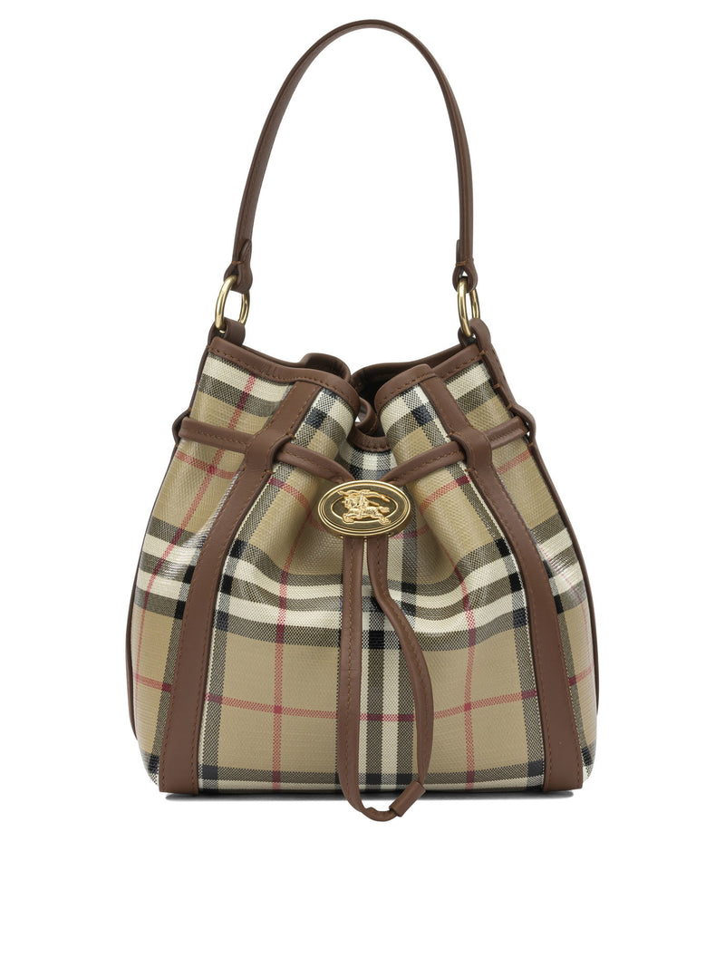 Burberry Burberry Check Mini Handbag Beige - World Class Fashion