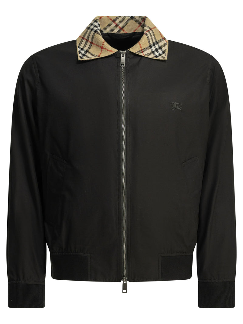 Burberry Burberry Harrington Glenfields Jacket Black - World Class Fashion