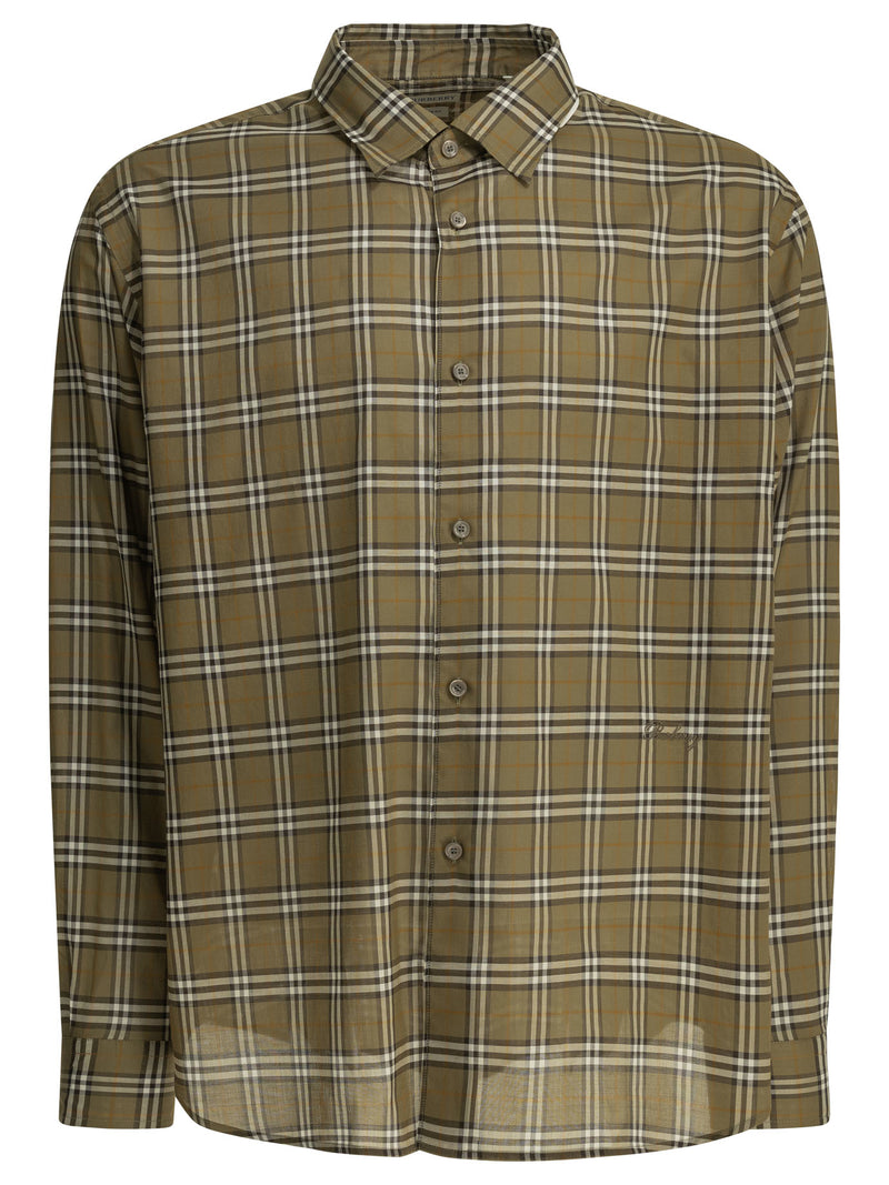 Burberry Burberry Radmar Check Casual Shirt Green - World Class Fashion
