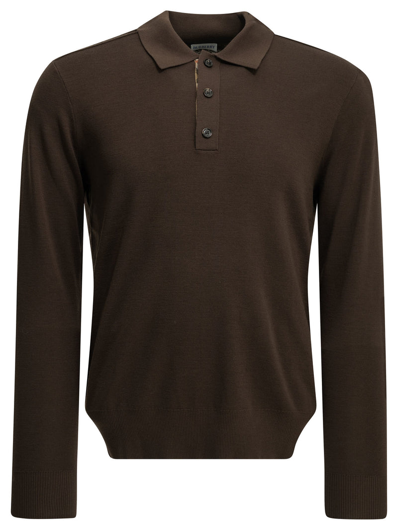 Burberry Burberry Marcus Polo Sweater Brown - World Class Fashion