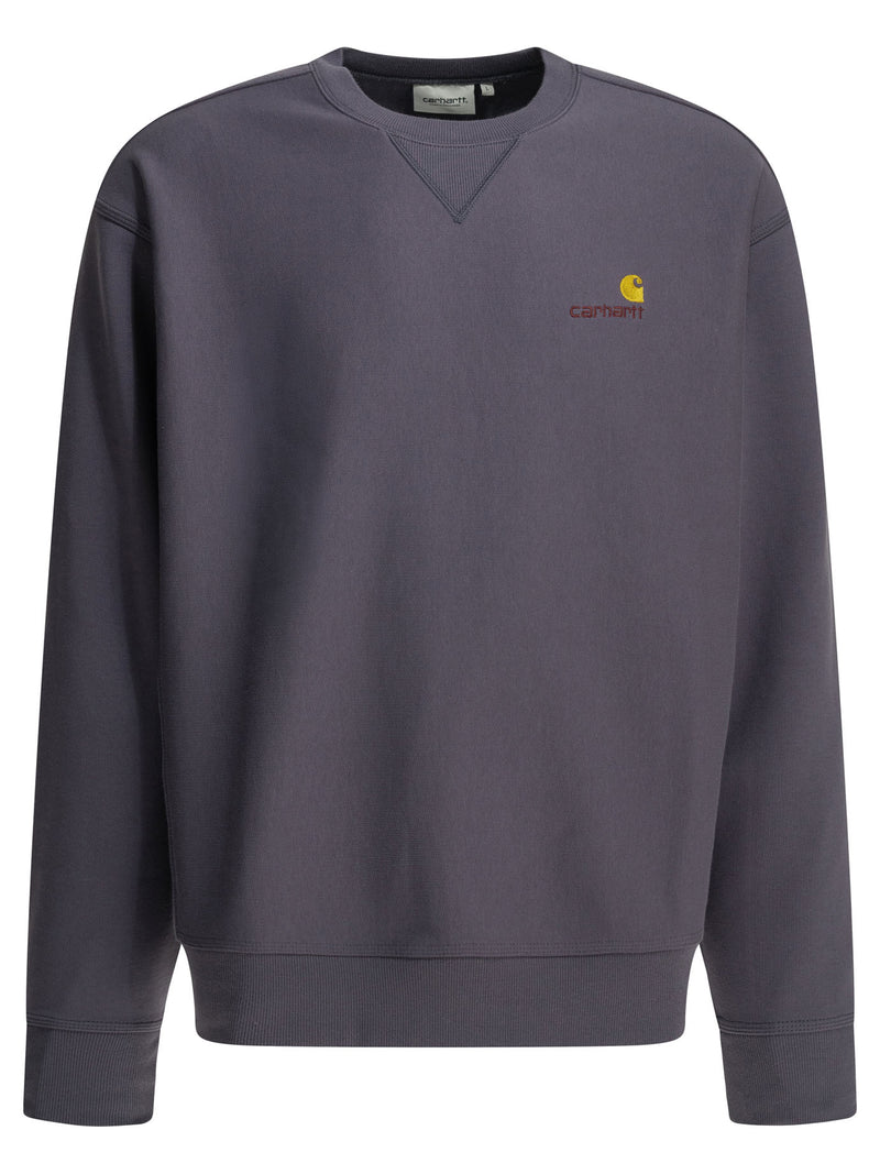 Carhartt WIP Carhartt WIP American Script Crewneck Sweatshirt Purple - World Class Fashion