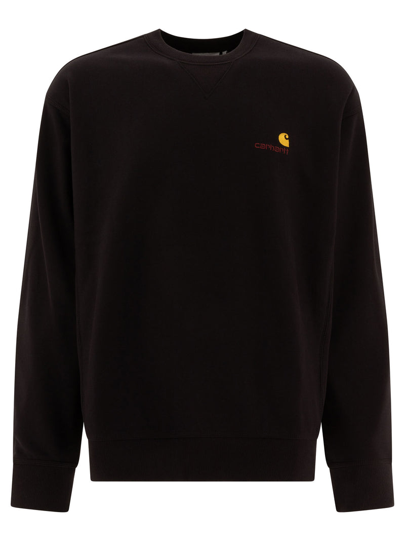 Carhartt WIP Carhartt WIP American Script Crewneck Sweatshirt Black - World Class Fashion