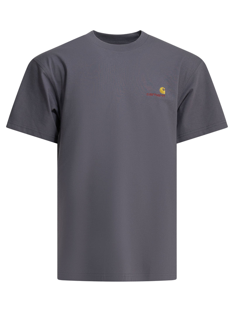 Carhartt WIP Carhartt WIP American Script Crew-neck T-shirt Purple - World Class Fashion