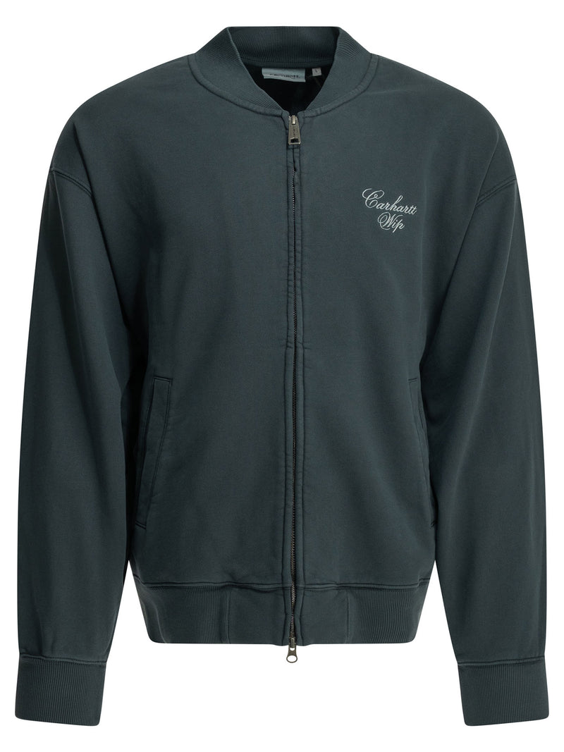 Carhartt WIP Sudadera con cremallera Carhartt WIP Longhand negra - World Class Fashion