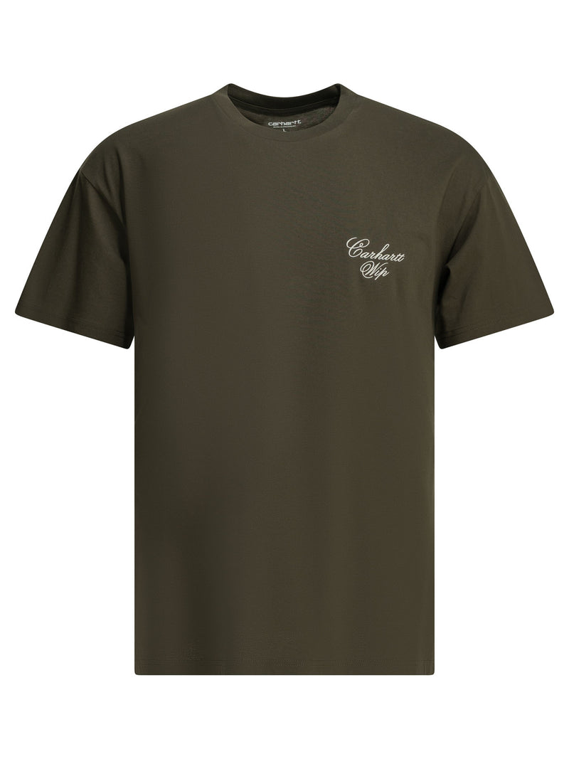 Carhartt WIP Carhartt WIP Gracious Crewneck T-shirt Green - World Class Fashion