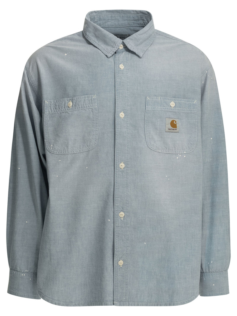 Carhartt WIP Carhartt WIP Painter Casual Shirt Light Blue - World Class Fashion