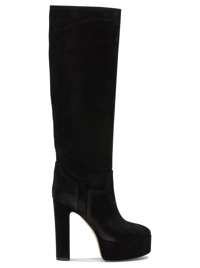 Casadei Casadei Women's Black Leather Boots - World Class Fashion