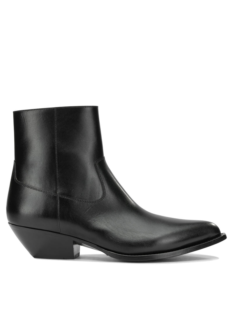 Celine Celine Men Leather Boots Black - World Class Fashion