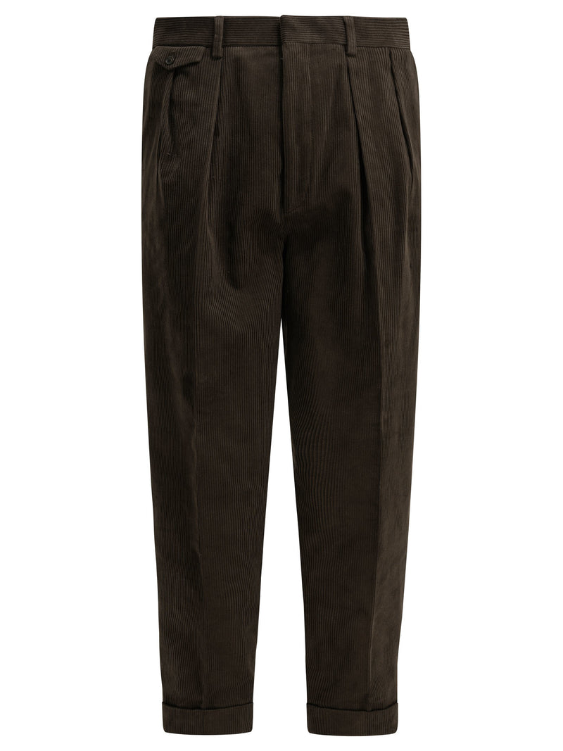Celine Celine Cotton Trousers Brown Men - World Class Fashion
