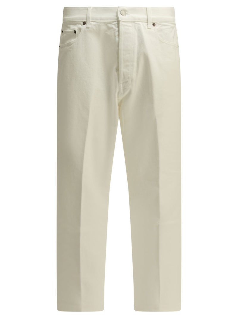 Celine Celine Men Jeans White Cotton - World Class Fashion