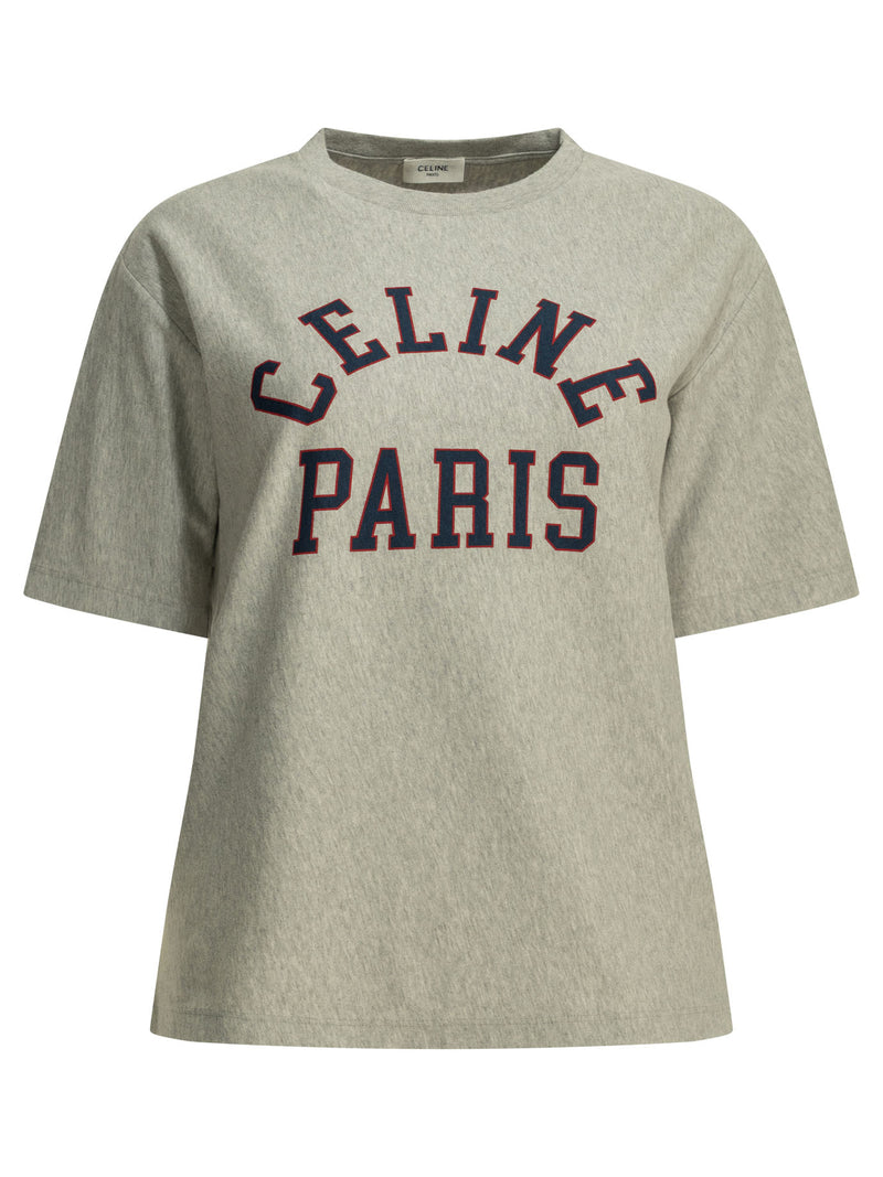 Celine Celine Women's Grey Cotton T-Shirt - World Class Fashion