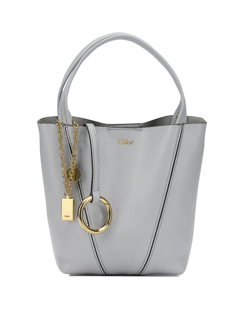 Chloe Bolso Pequeño Chloé Spin Gris - World Class Fashion