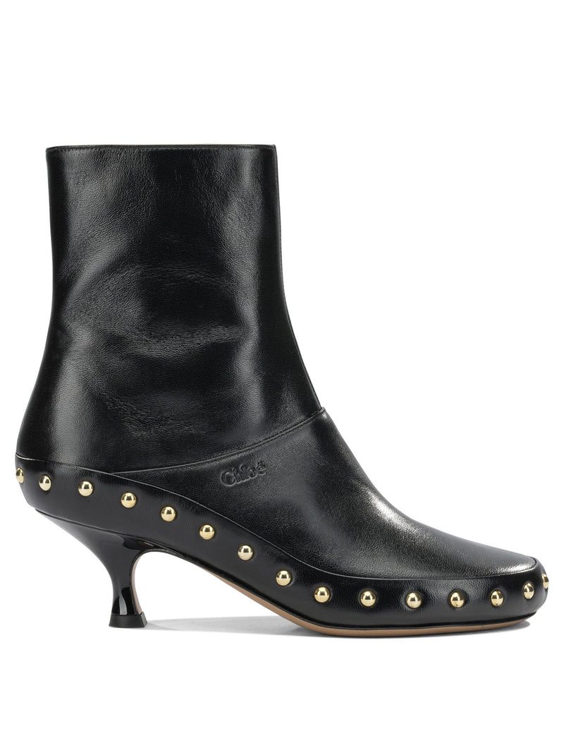 Chloe Botines Chloé Junie con cremallera negros - World Class Fashion