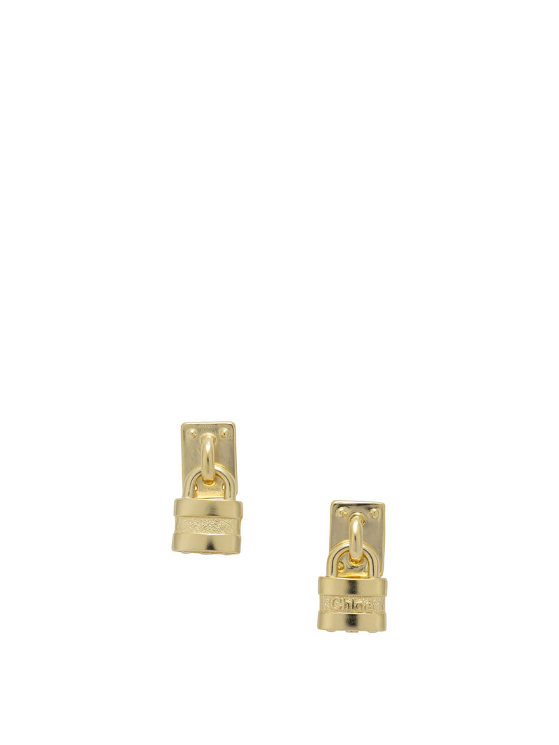 Chloe Chloé Mini Paddington Earrings Gold - World Class Fashion
