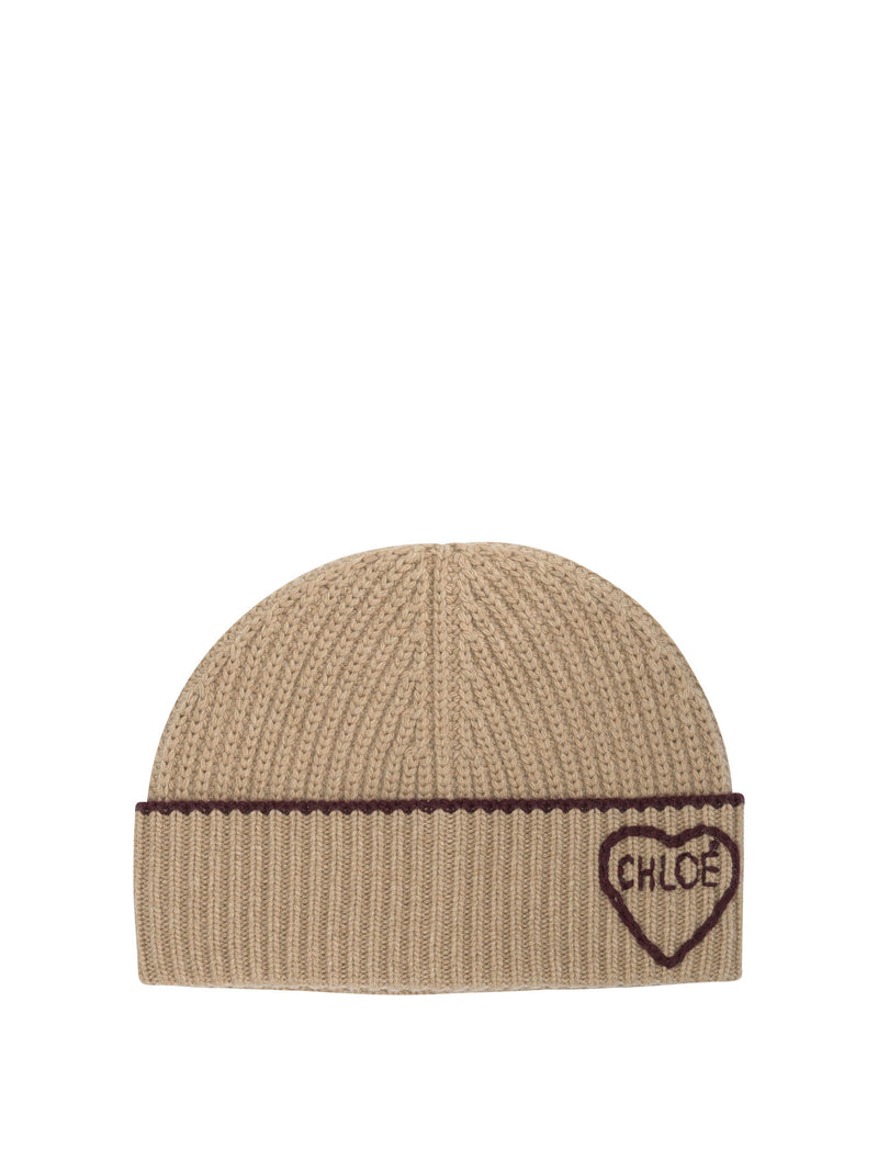 Chloe Chloé Encoeur Beanie Brown Women - World Class Fashion