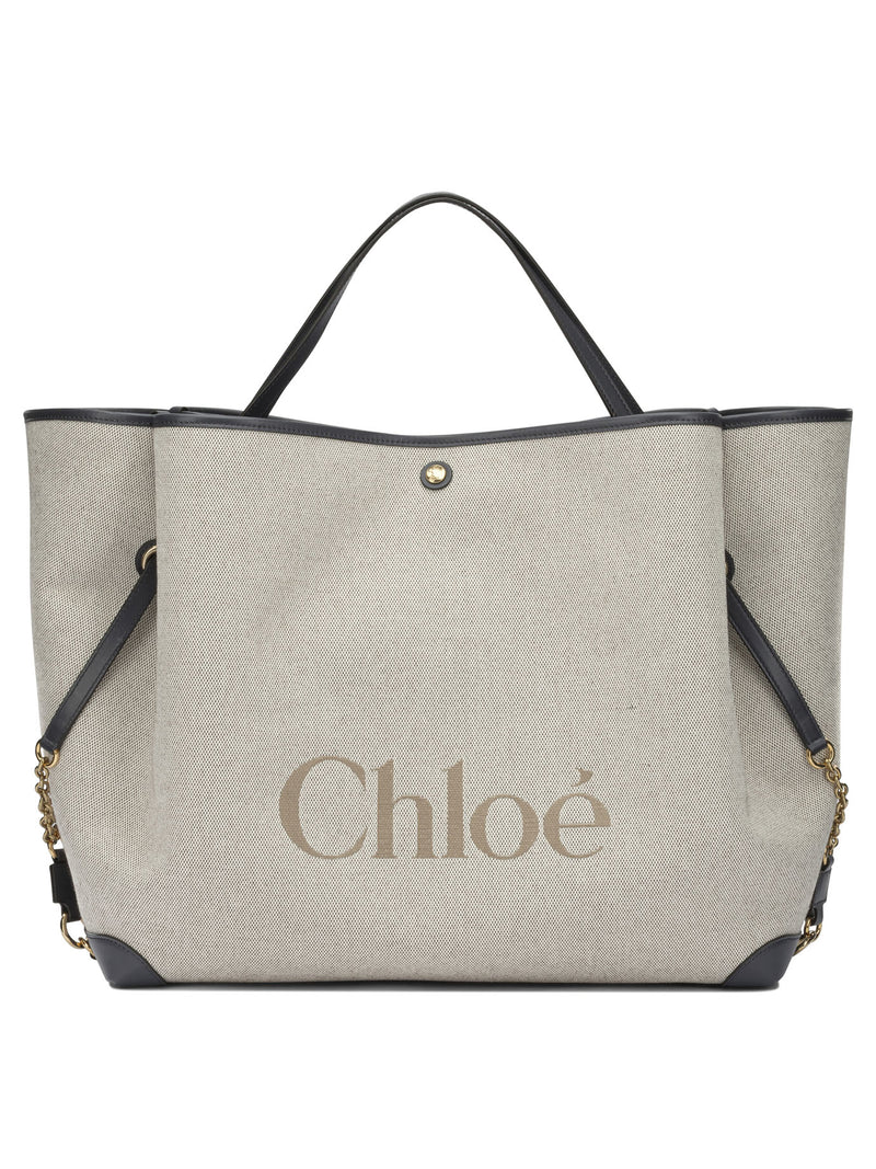 Chloe Chloé Clover Bolso Grande al Hombro Azul - World Class Fashion