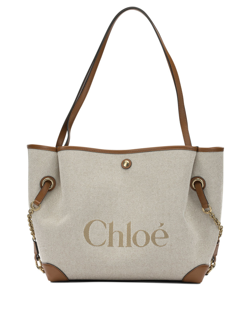 Chloe Bolso de hombro grande Chloé Clover marrón - World Class Fashion