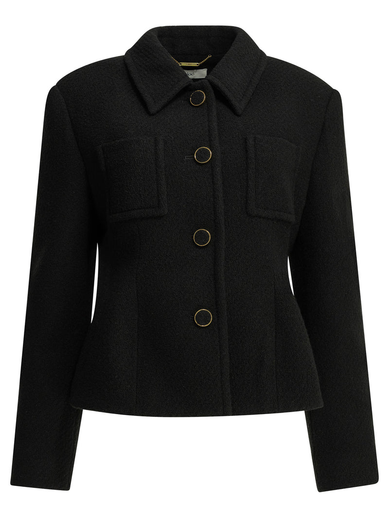 Chloe Chloé Blazer de lana negro para mujer - World Class Fashion