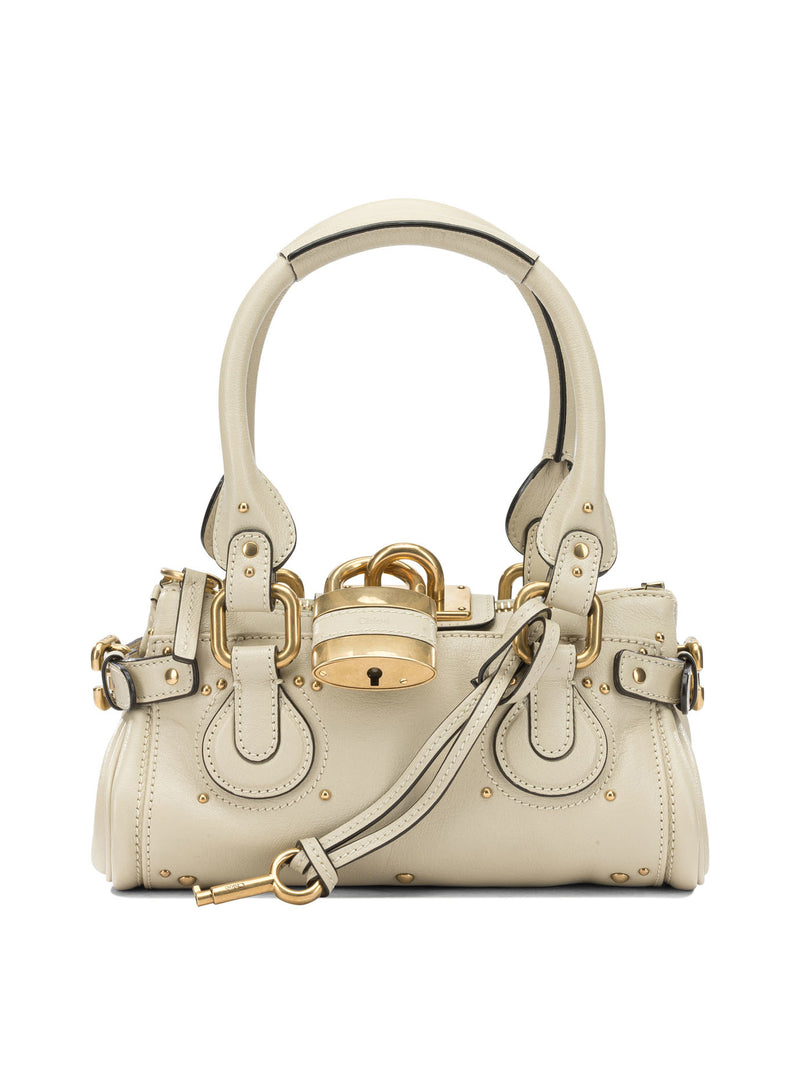 Chloe Chloé Small Paddington Handbag White - World Class Fashion