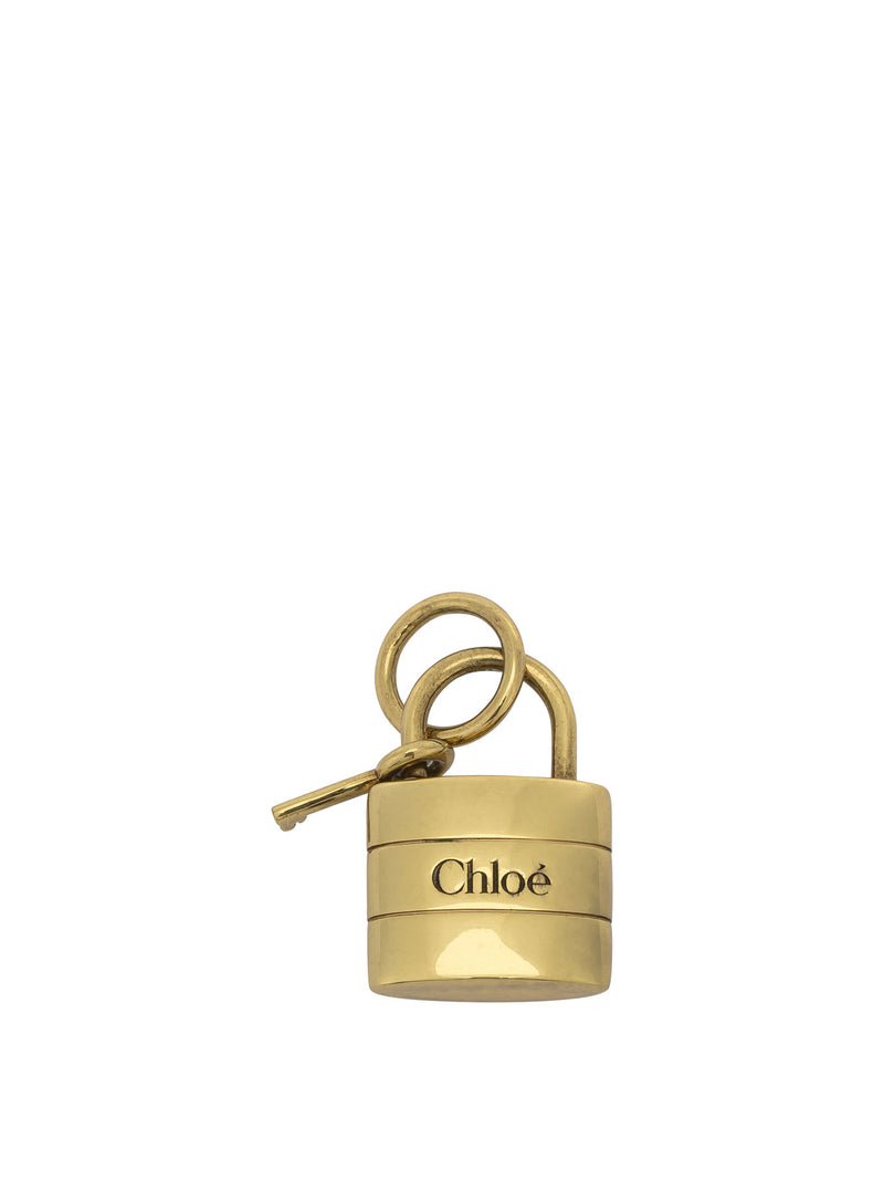 Chloe Chloé Alphabet Lock Pendant Gold - World Class Fashion